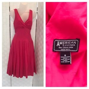 Pink sleeveless dress American Living Sz 8